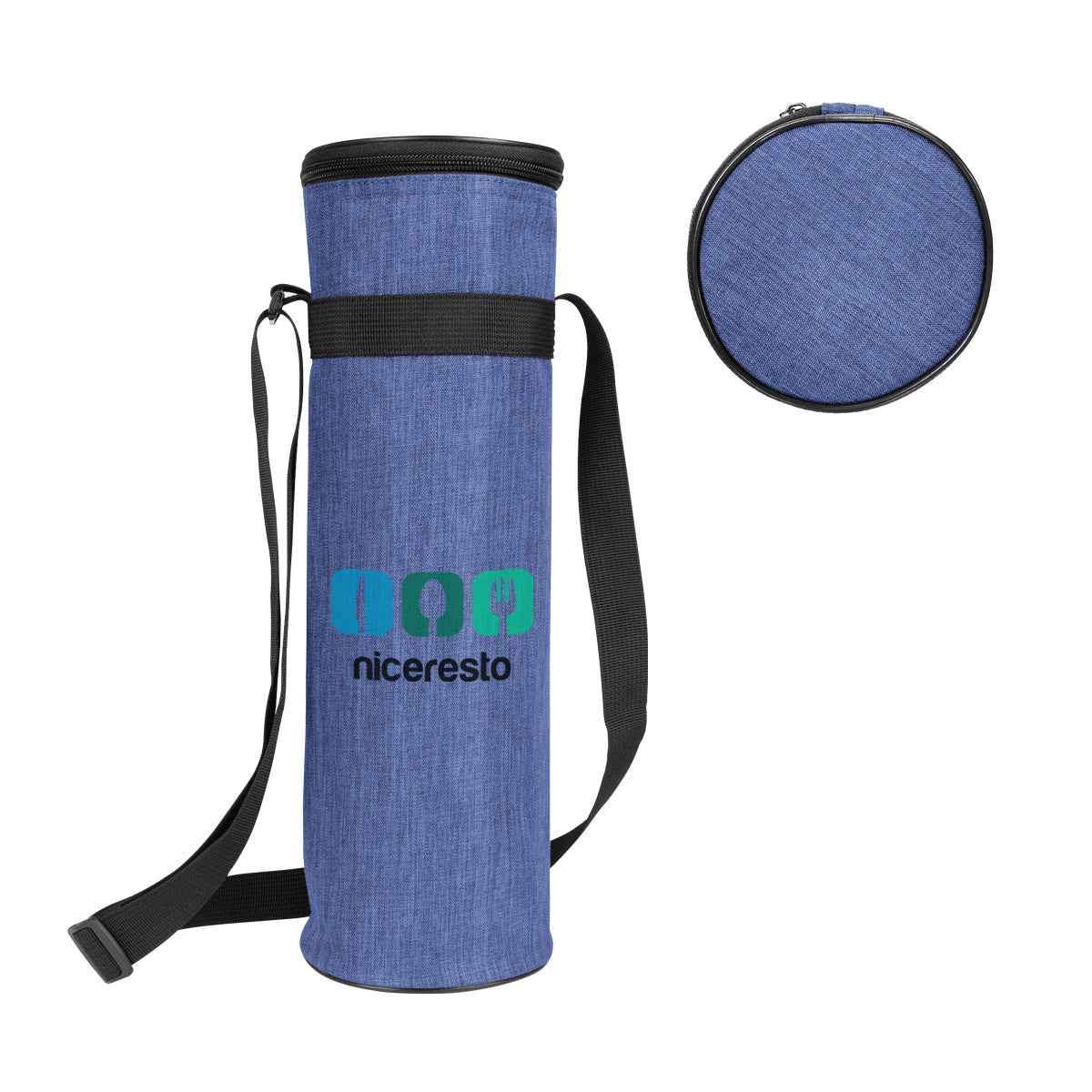 100 RPET HEATHERED WINE COOLER TOTE BAG WITH YOUR LOGO