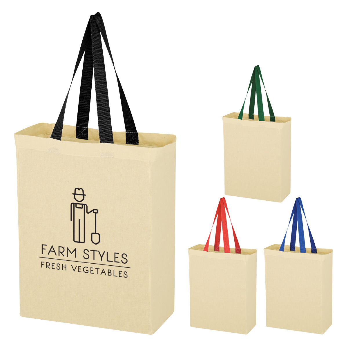 150 Cotton Canvas Tote Bags printed with your Logo