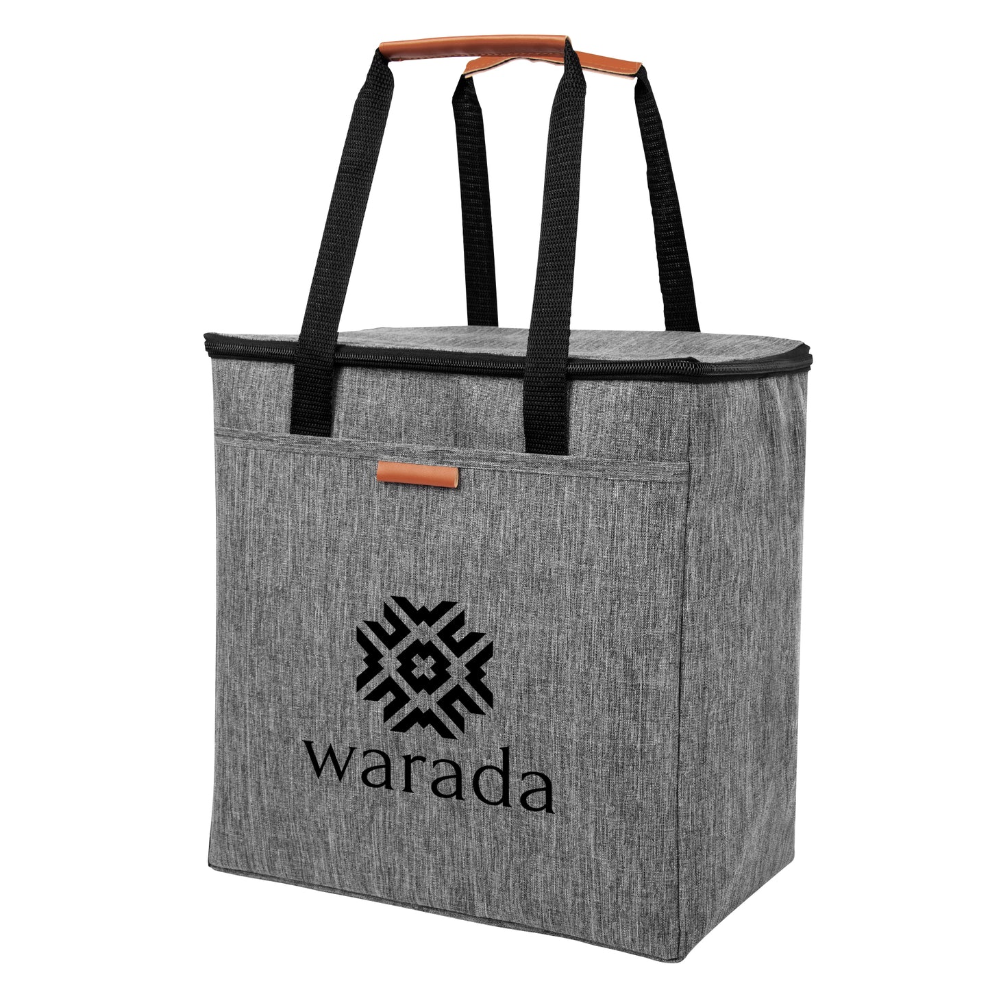 25 Huntington Heathered Cooler Tote Bag with your Logo