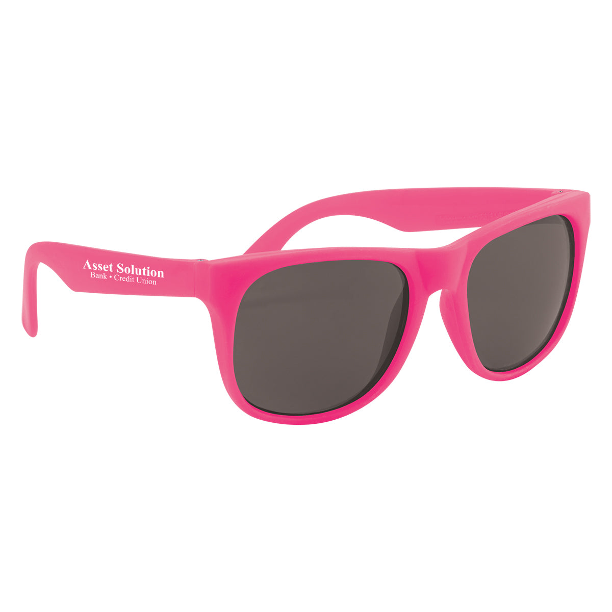 150 Pair of Adult Rubberized Sunglasses with your names & dates