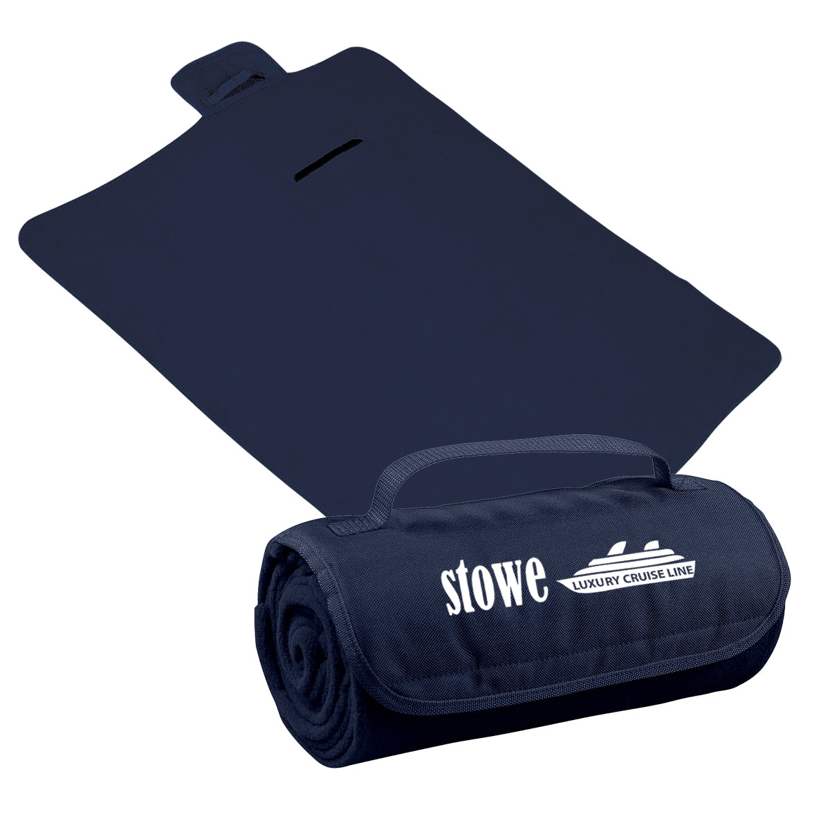 25 ROLL-UP BLANKETS PRINTED WITH YOUR LOGO