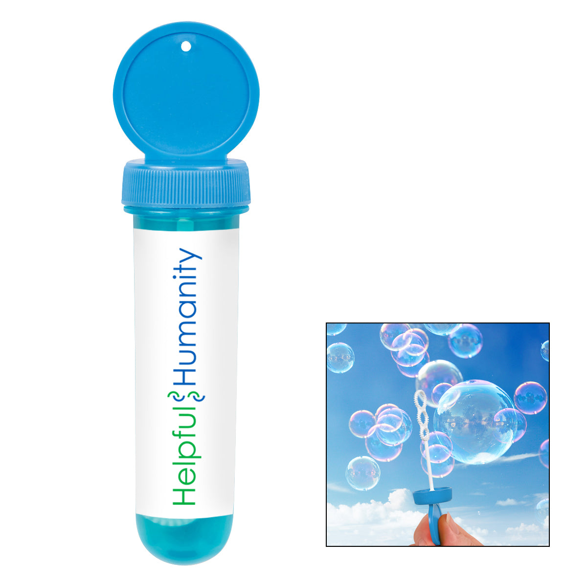 250 1 OZ. Tube Bubble DIispenser with your Logo