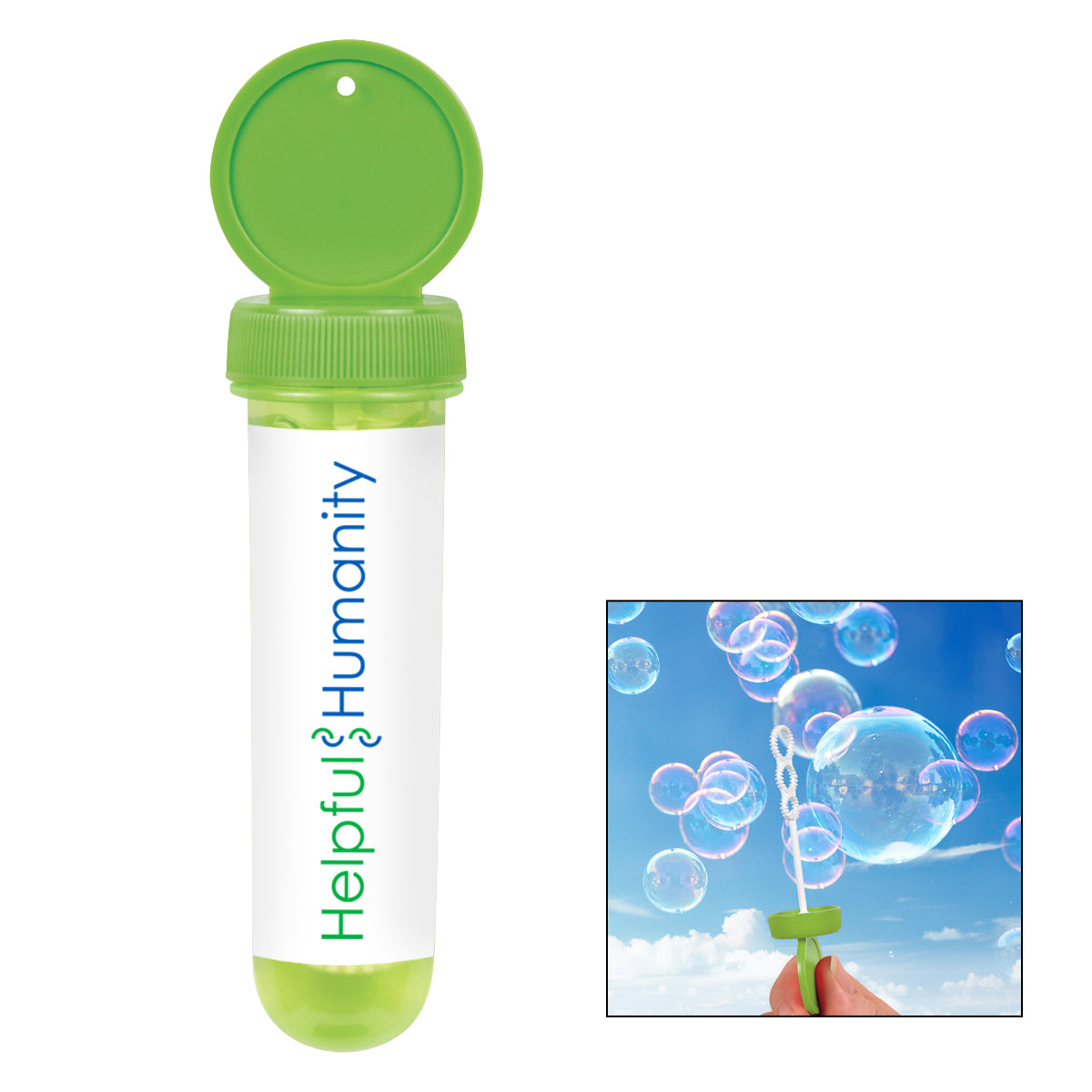 250 1 OZ. Tube Bubble DIispenser with your Logo