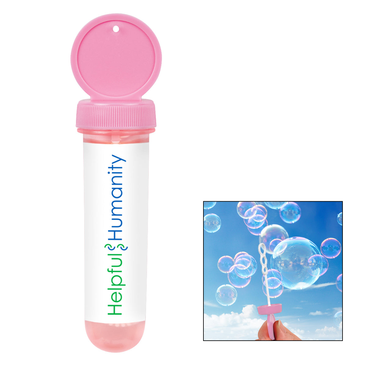 250 1 OZ. Tube Bubble DIispenser with your Logo