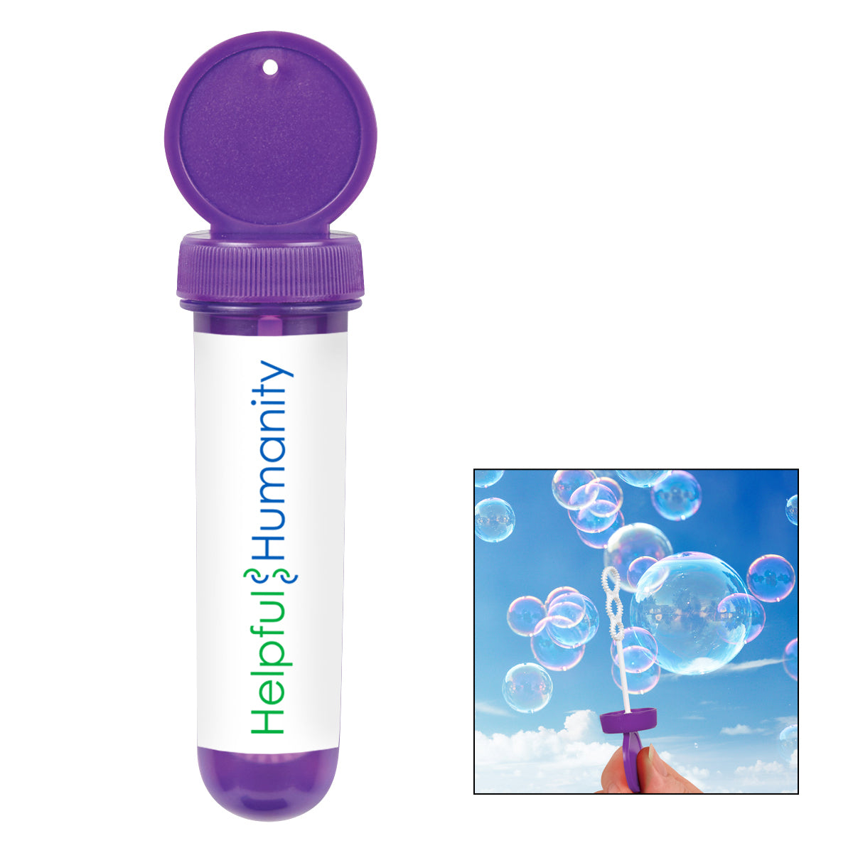 250 1 OZ. Tube Bubble DIispenser with your Logo