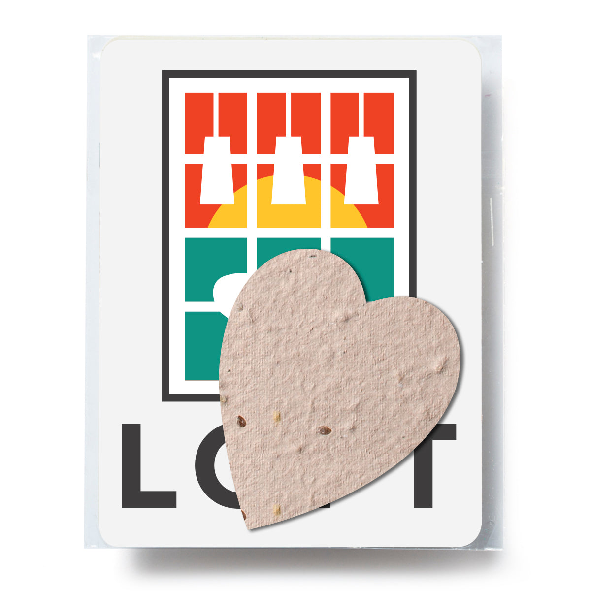 250 Heart Shaped Wildflower Seed Packs with your Message
