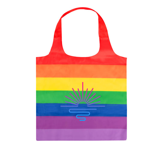 100 Rainbow Totes with your logo