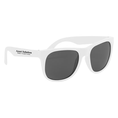 150 Pair of Adult Rubberized Sunglasses with your names & dates